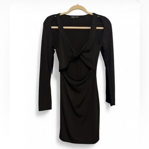 SHEIN Black Long Sleeve Dress